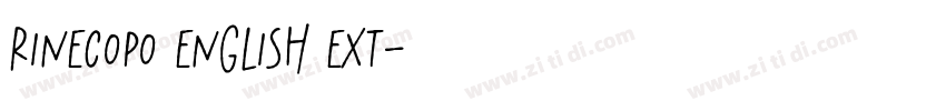 RINECOPO English Ext字体转换